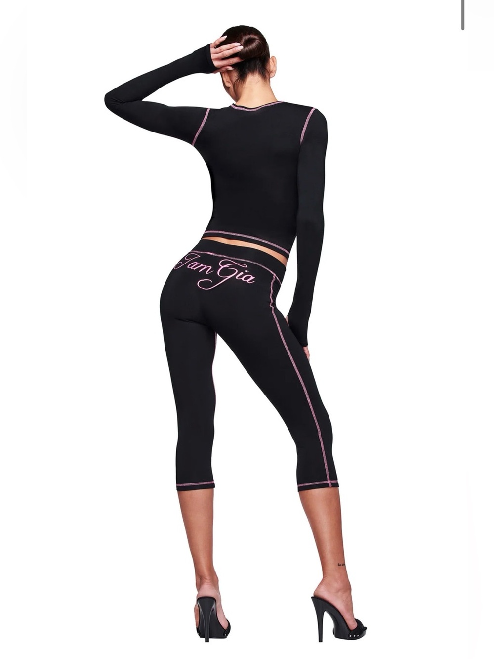I.AM.GIA Blare Long Sleeve Top (XS) & Capri Pant (XXS) Set NWT - Picture 6 of 13